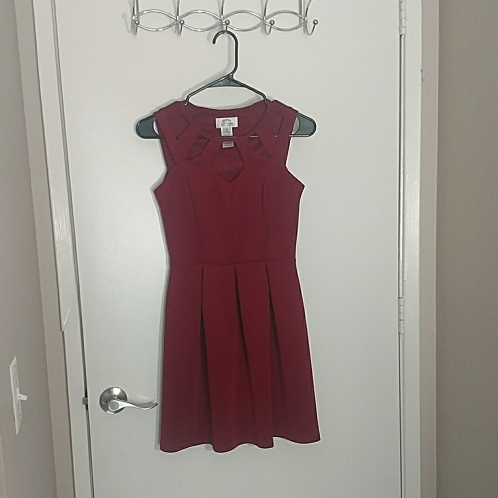 Red cocktail dress